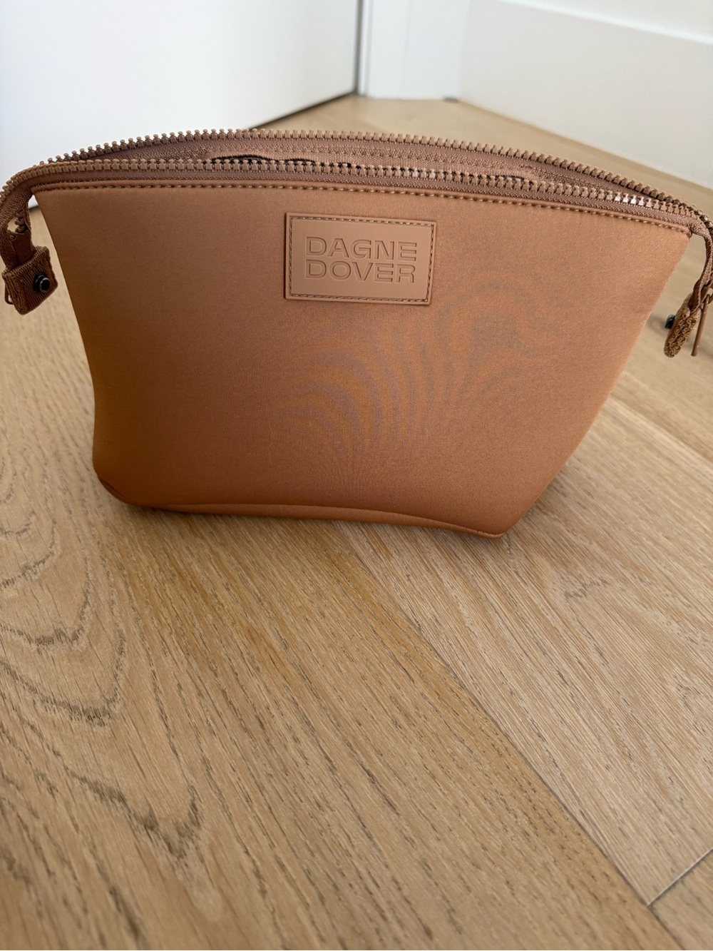 Dagne Dover Camel Tan Hunter Toiletry Bag
